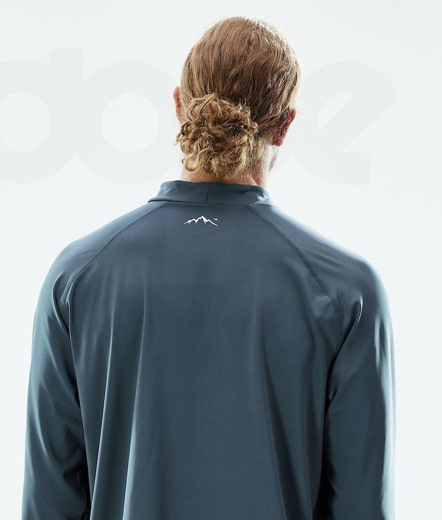 Blue Men's Dope Snuggle Base Layer Tops | NZ_D2044