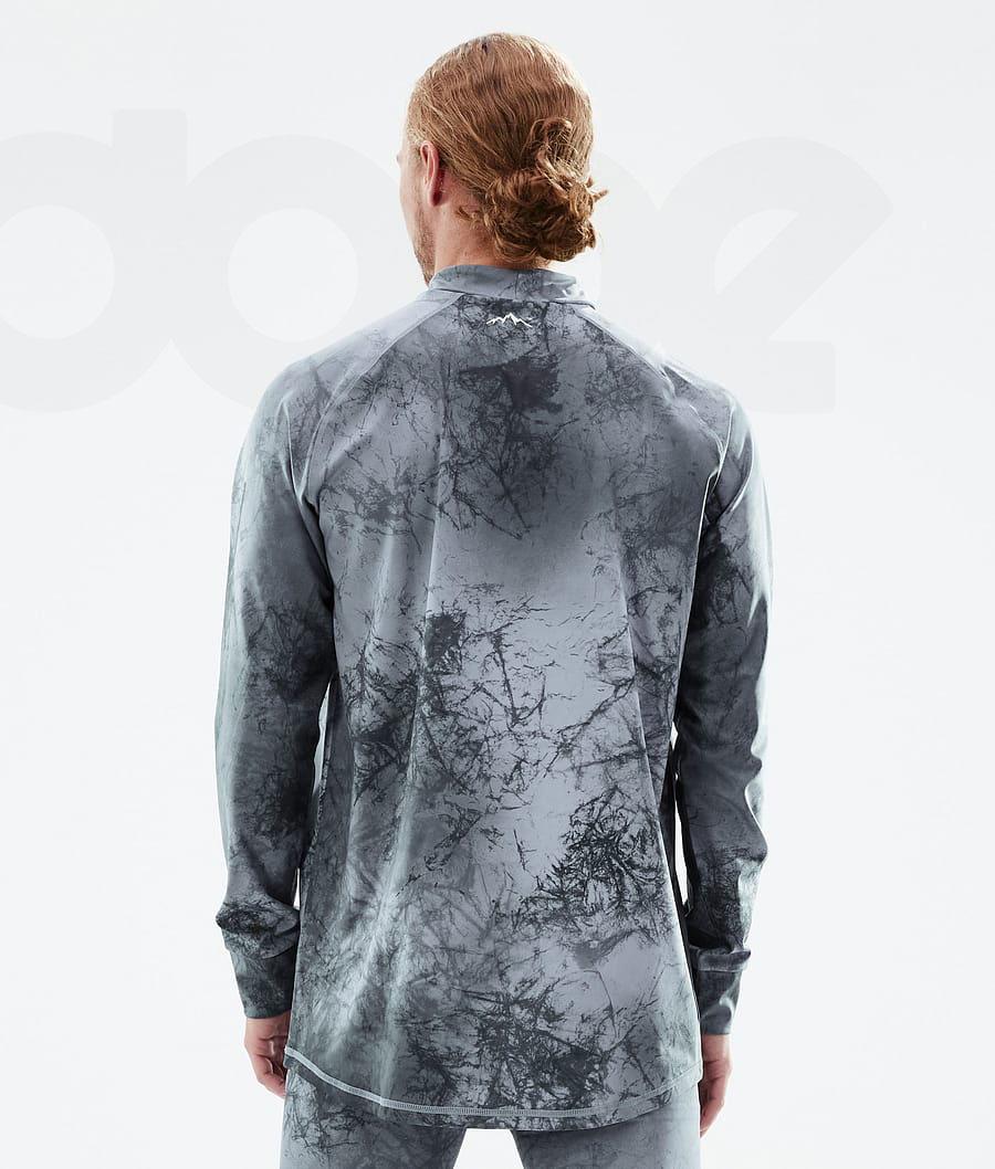 Blue Men's Dope Snuggle Base Layer Tops | NZ_D2480