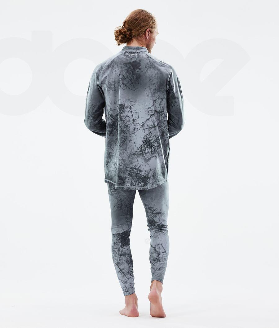 Blue Men's Dope Snuggle Base Layer Tops | NZ_D2480