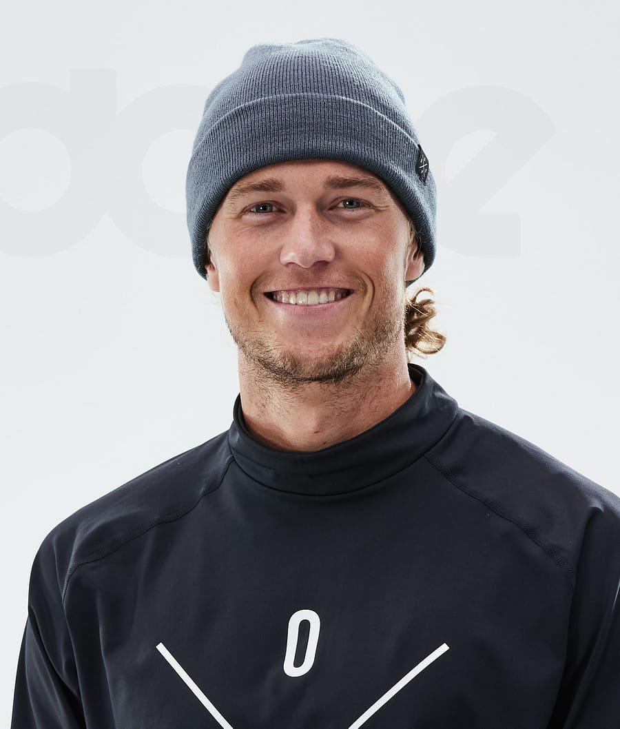 Blue Men's Dope Solitude Beanies | NZ_D2529