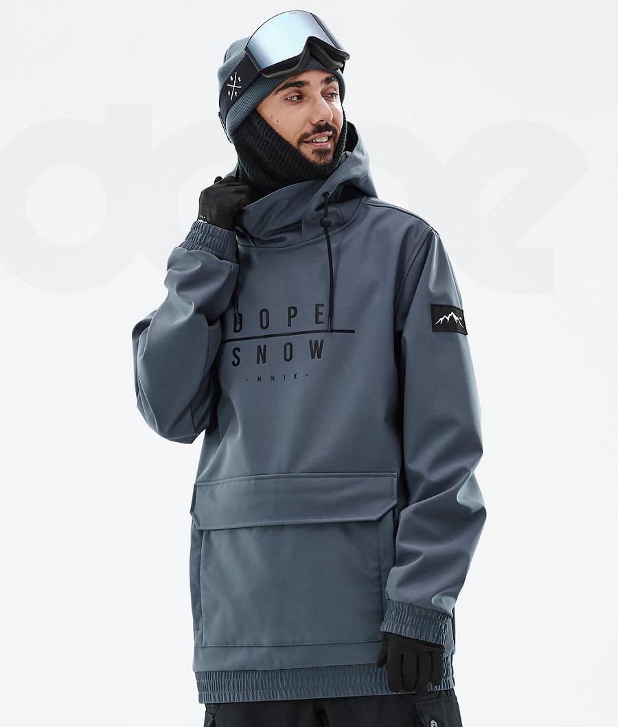 Blue Men\'s Dope Wylie Snowboard Jackets | NZ_D1930