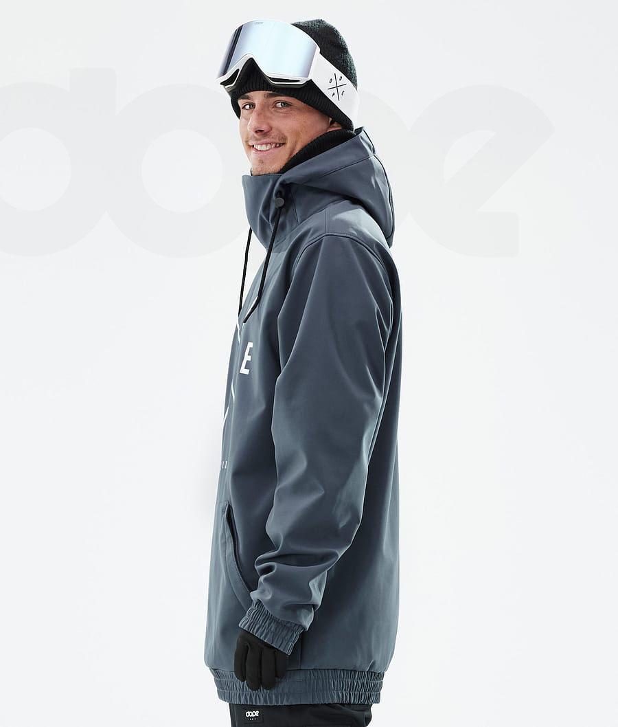 Blue Men's Dope Yeti Snowboard Jackets | NZ_D1859