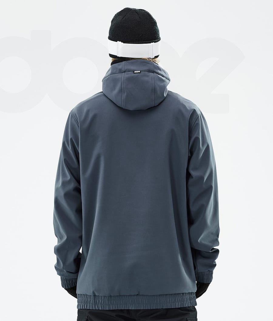 Blue Men's Dope Yeti Snowboard Jackets | NZ_D1859