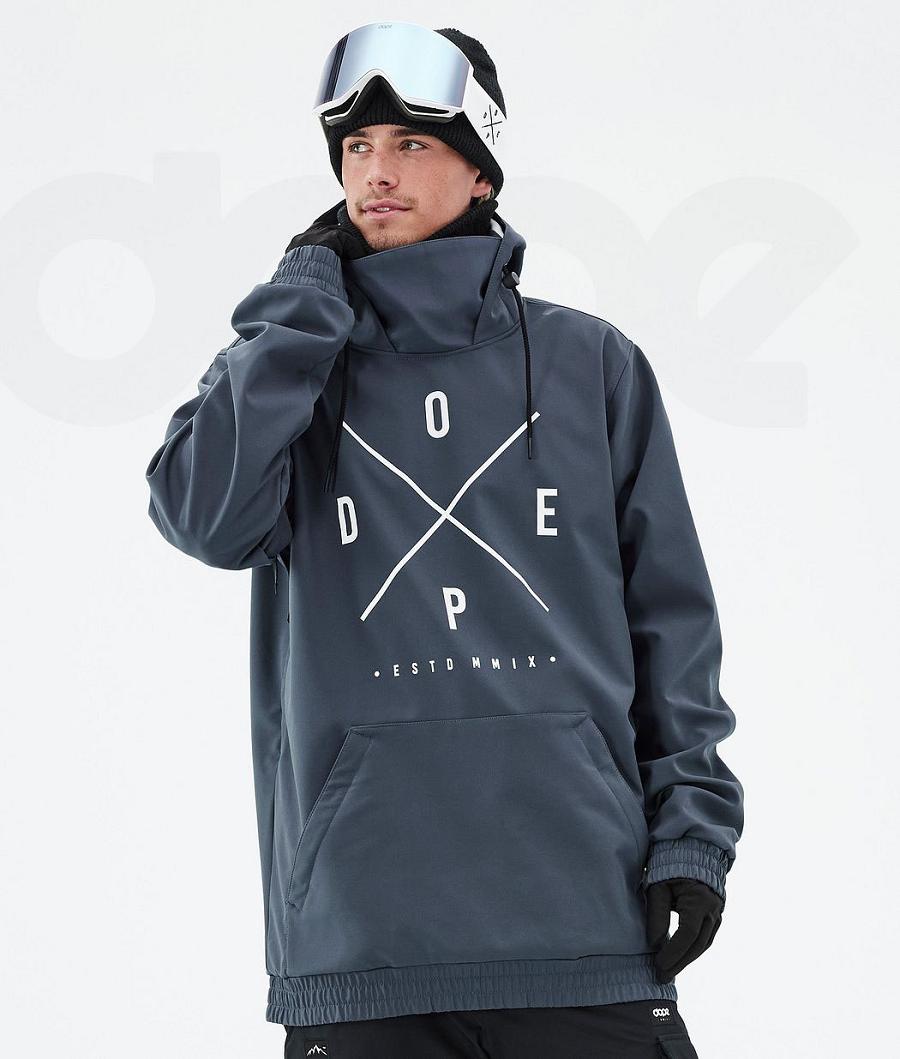 Blue Men\'s Dope Yeti Snowboard Jackets | NZ_D1859