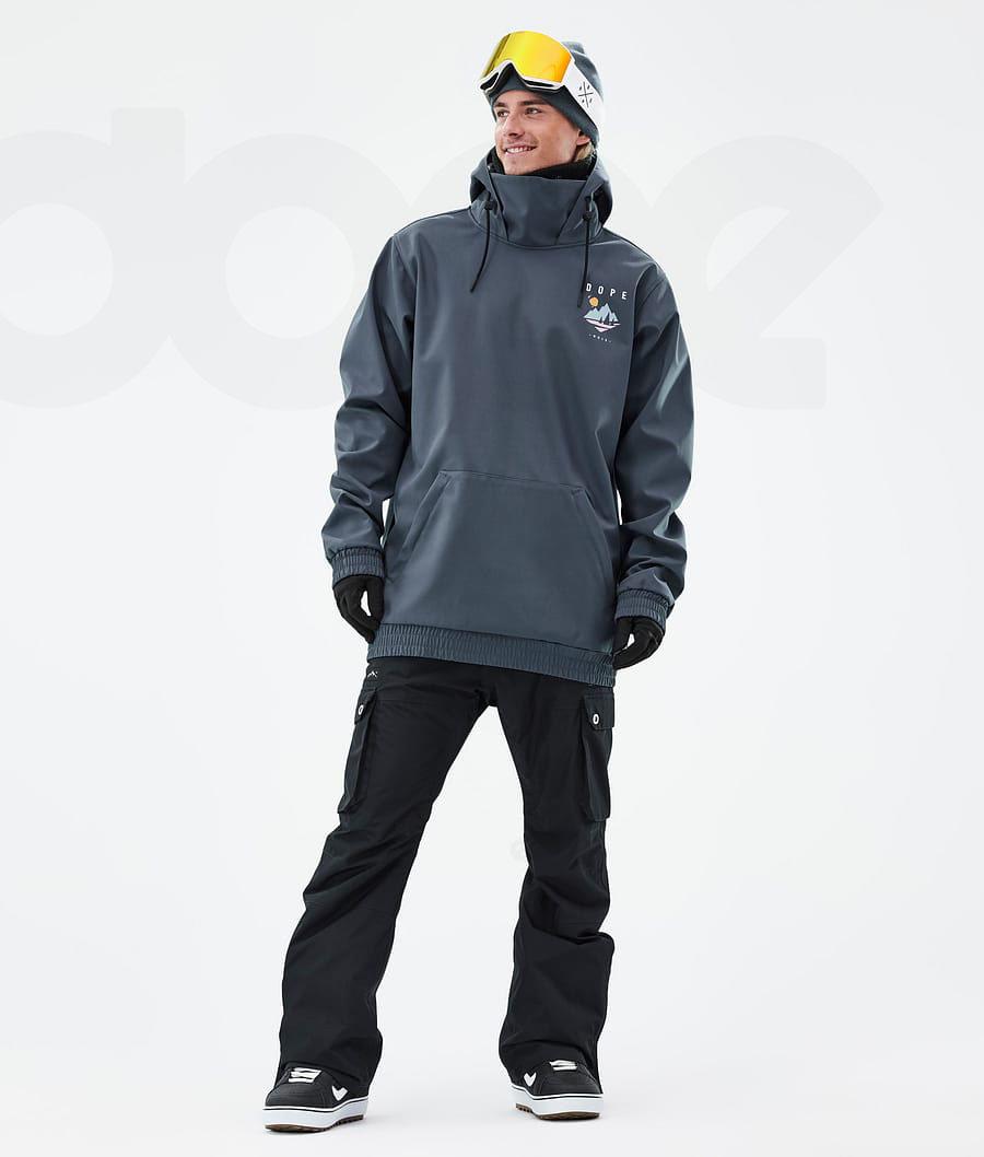 Blue Men's Dope Yeti Snowboard Jackets | NZ_D1884