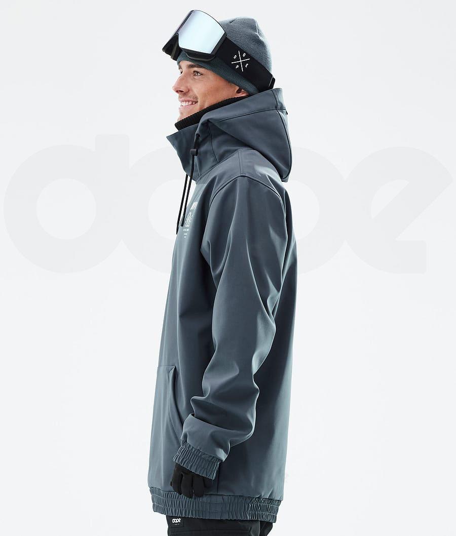 Blue Men's Dope Yeti Snowboard Jackets | NZ_D2305