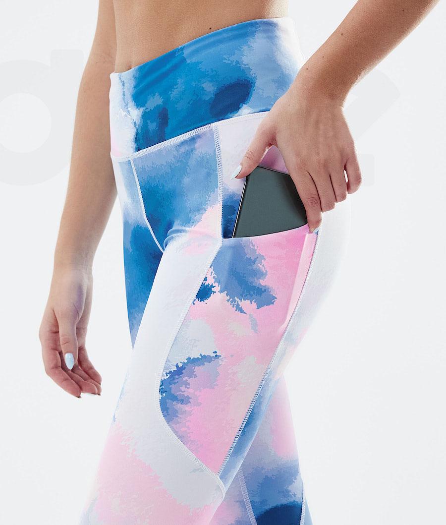 Blue / Pink Women's Dope Lofty Tech Leggings | NZ_D1932