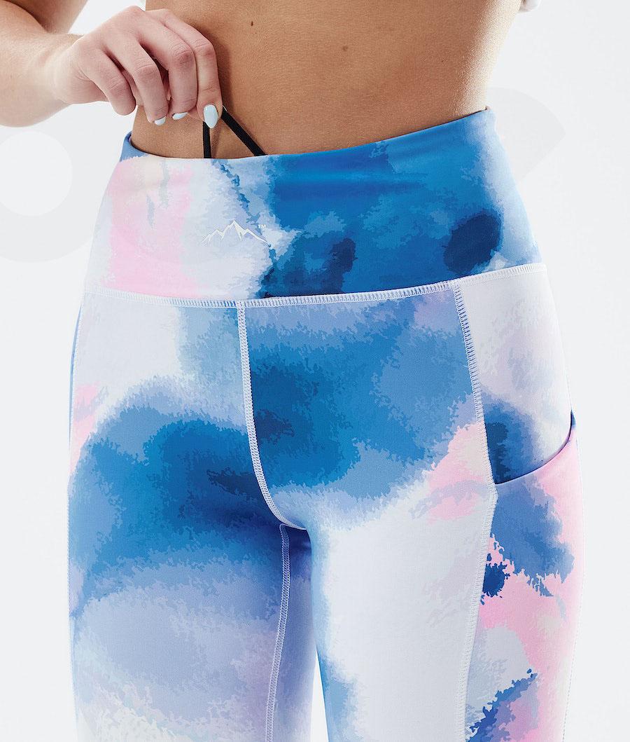 Blue / Pink Women's Dope Lofty Tech Leggings | NZ_D1932
