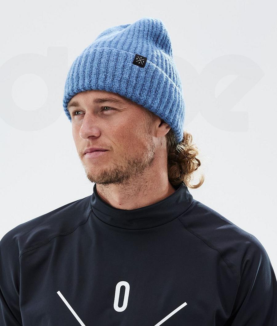 Blue Women's Dope Chunky Beanies | NZ_D1115