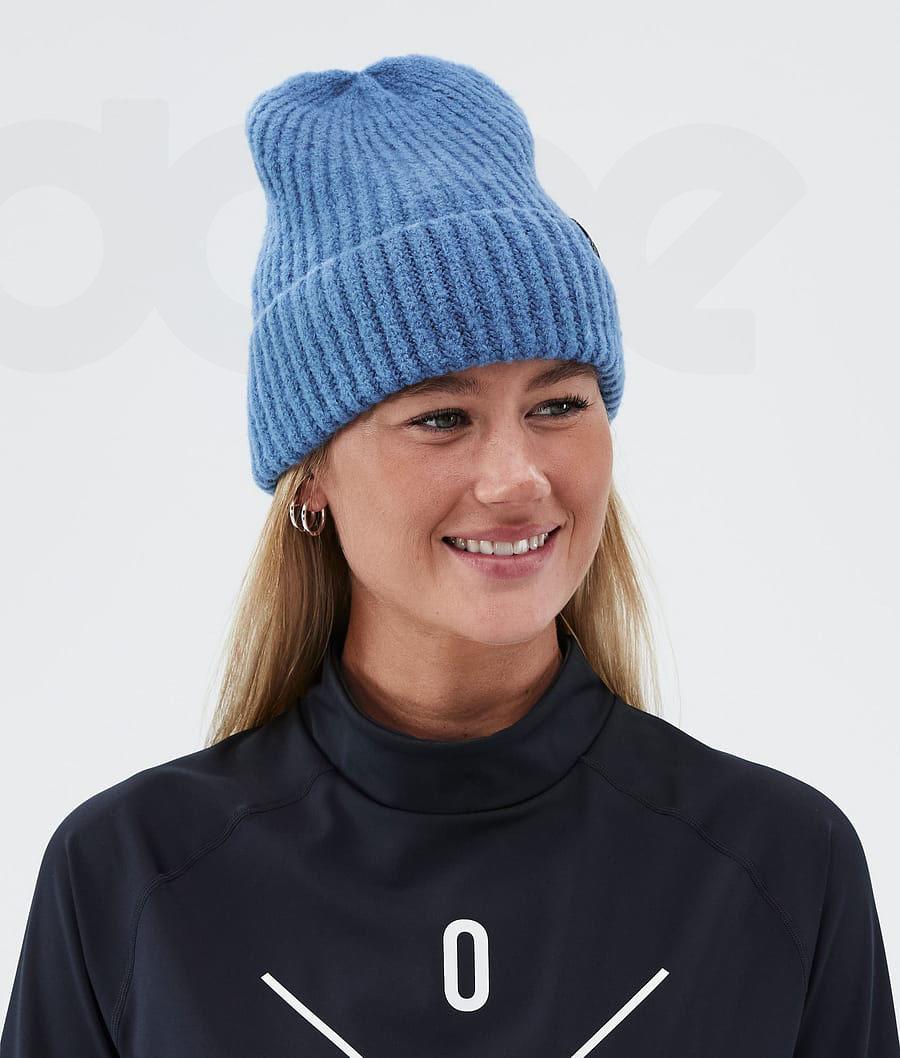 Blue Women's Dope Chunky Beanies | NZ_D1115
