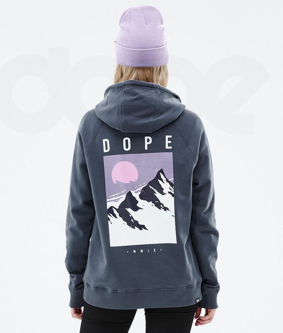 Blue Women\'s Dope Common W Hoodies | NZ_D1890