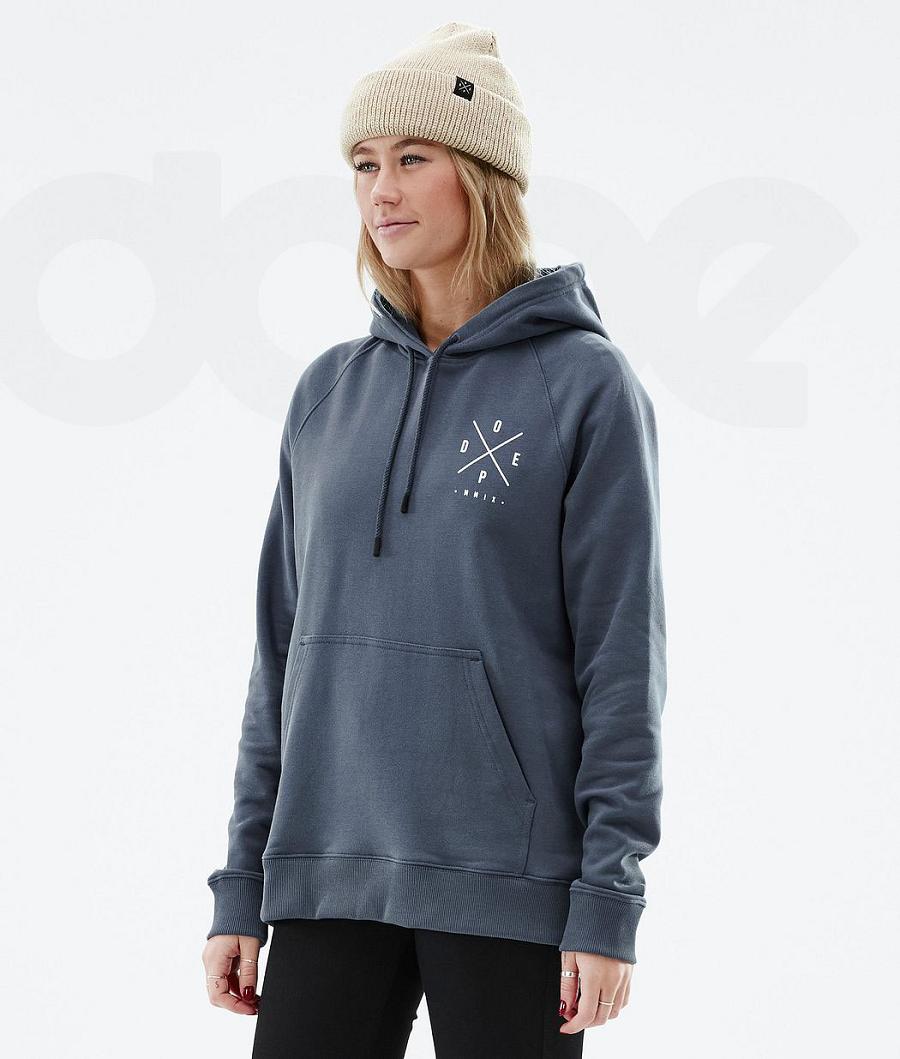 Blue Women's Dope Common W Hoodies | NZ_D2245