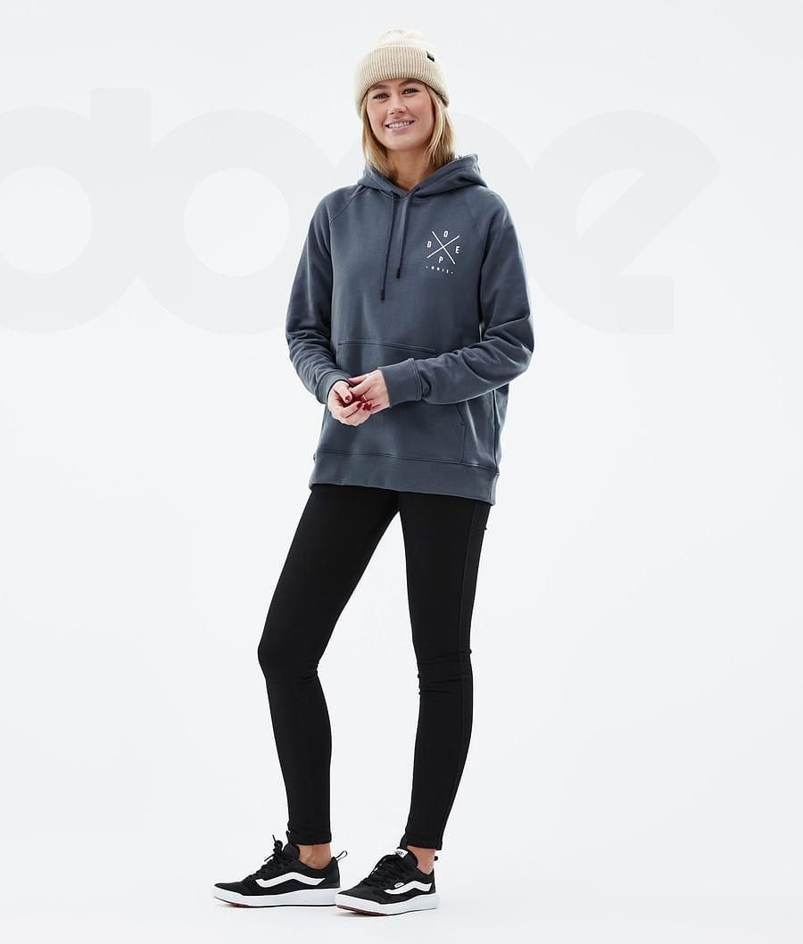 Blue Women's Dope Common W Hoodies | NZ_D2245