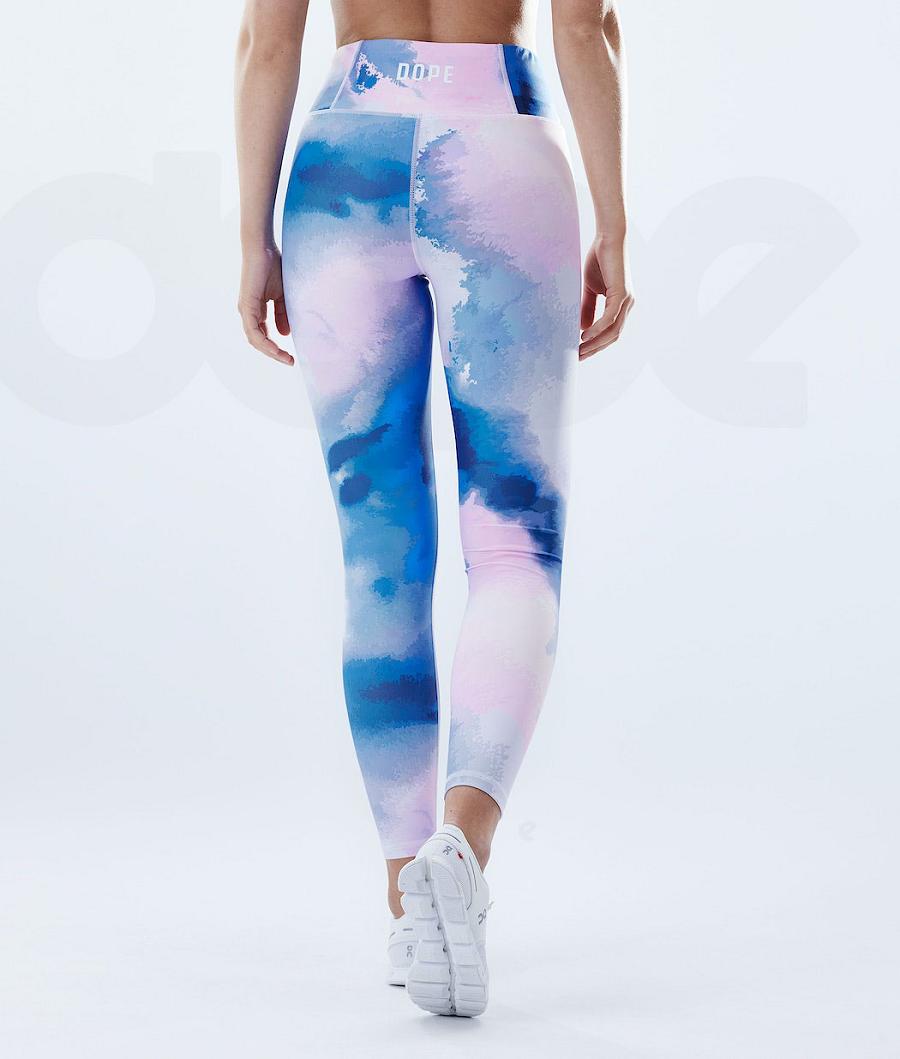 Blue Women's Dope Lofty Leggings | NZ_D1736