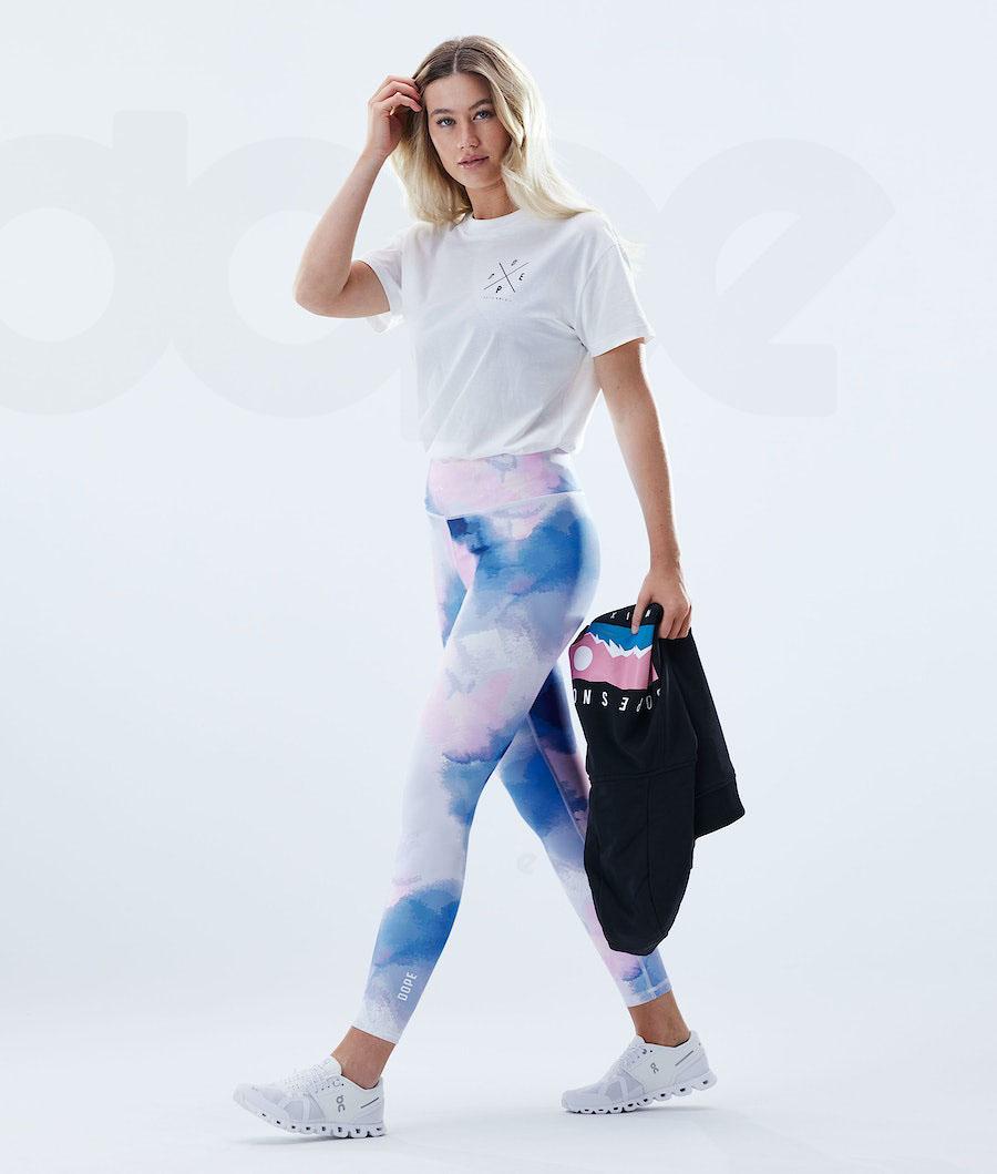 Blue Women's Dope Lofty Leggings | NZ_D1736