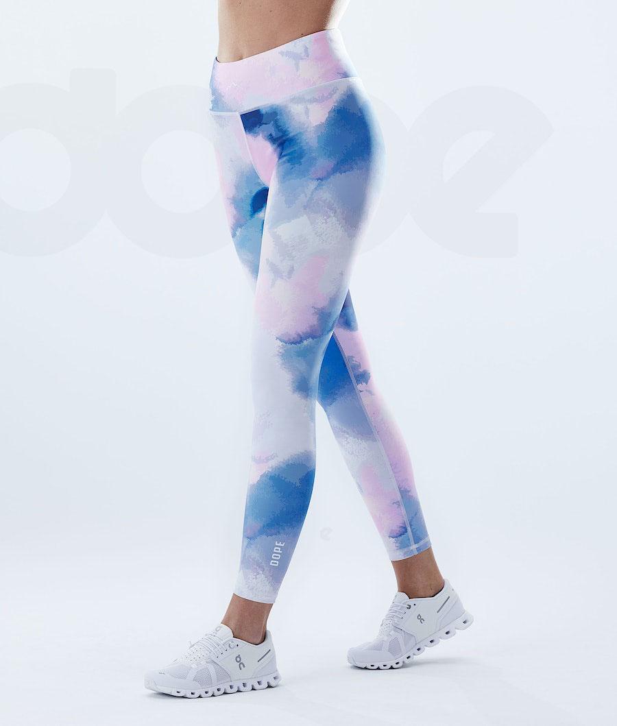 Blue Women's Dope Lofty Leggings | NZ_D1736