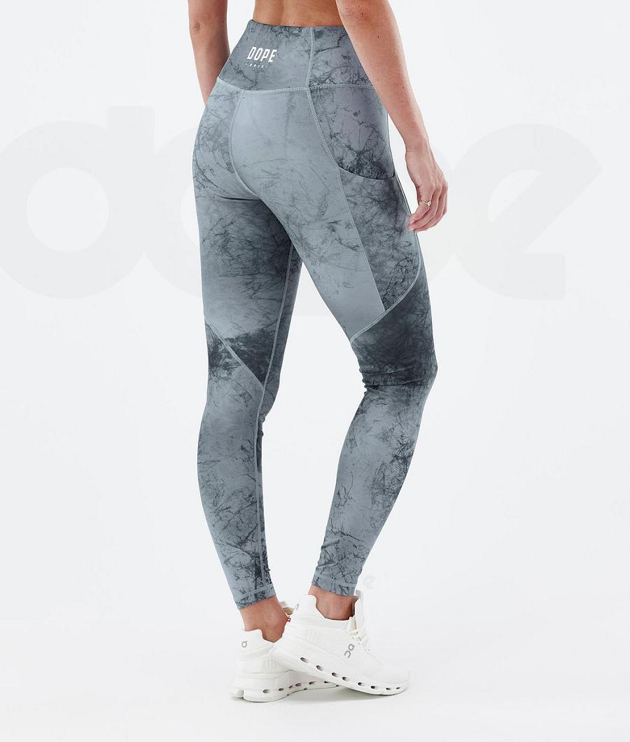 Blue Women's Dope Lofty Tech Leggings | NZ_D1974
