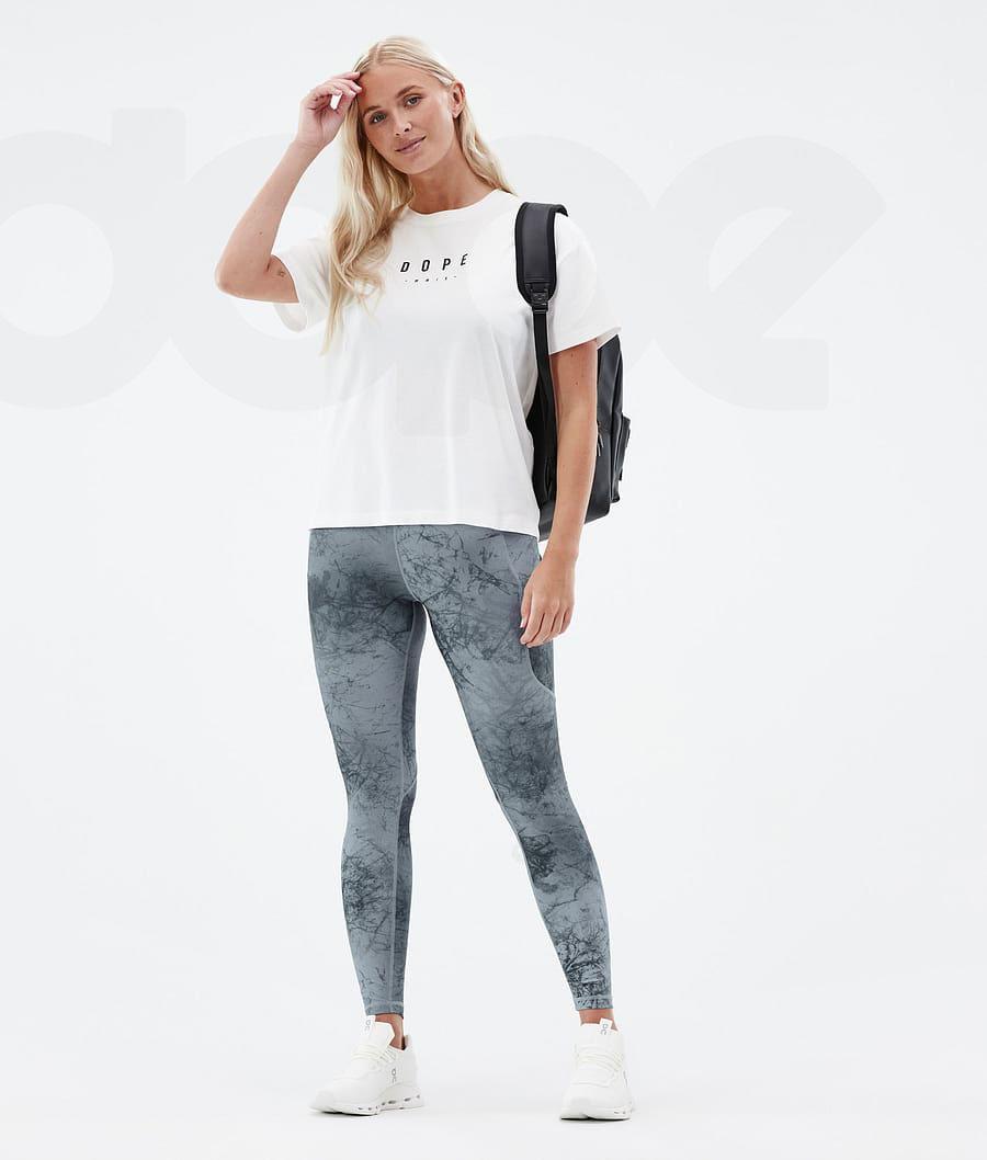 Blue Women's Dope Lofty Tech Leggings | NZ_D1974