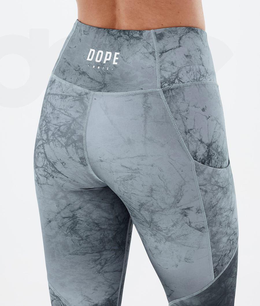 Blue Women's Dope Lofty Tech Leggings | NZ_D1974