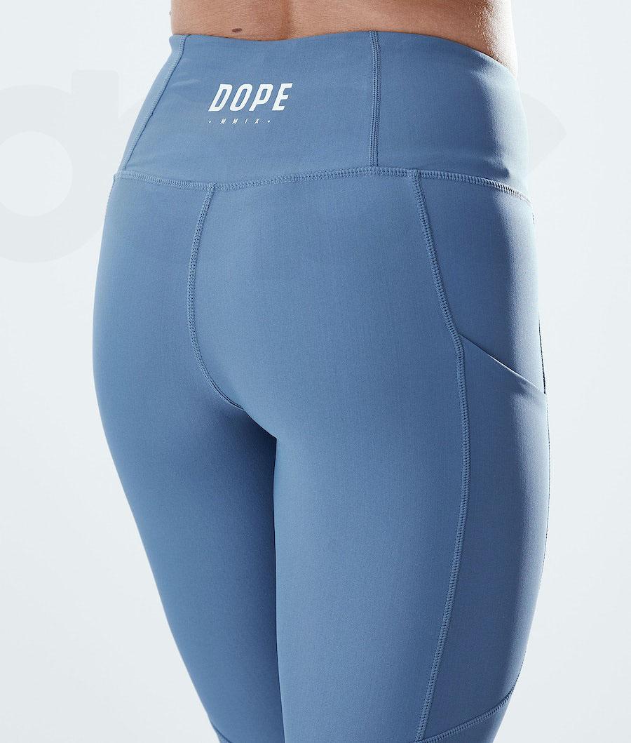 Blue Women's Dope Lofty Tech Leggings | NZ_D2440