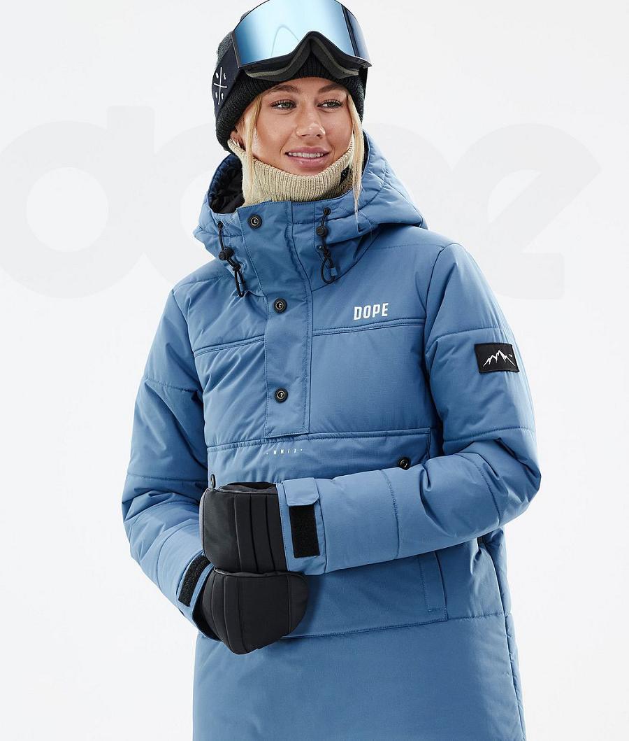 Blue Women's Dope Puffer W Ski Jackets | NZ_D1787