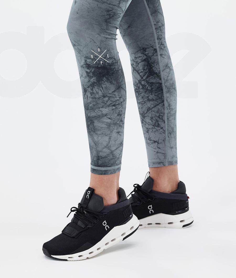 Blue Women's Dope Razor Leggings | NZ_D1653