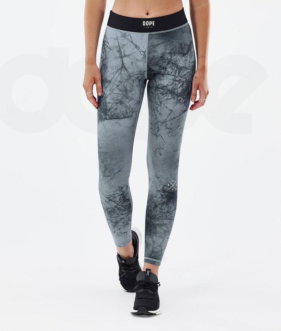 Blue Women\'s Dope Razor Leggings | NZ_D1653