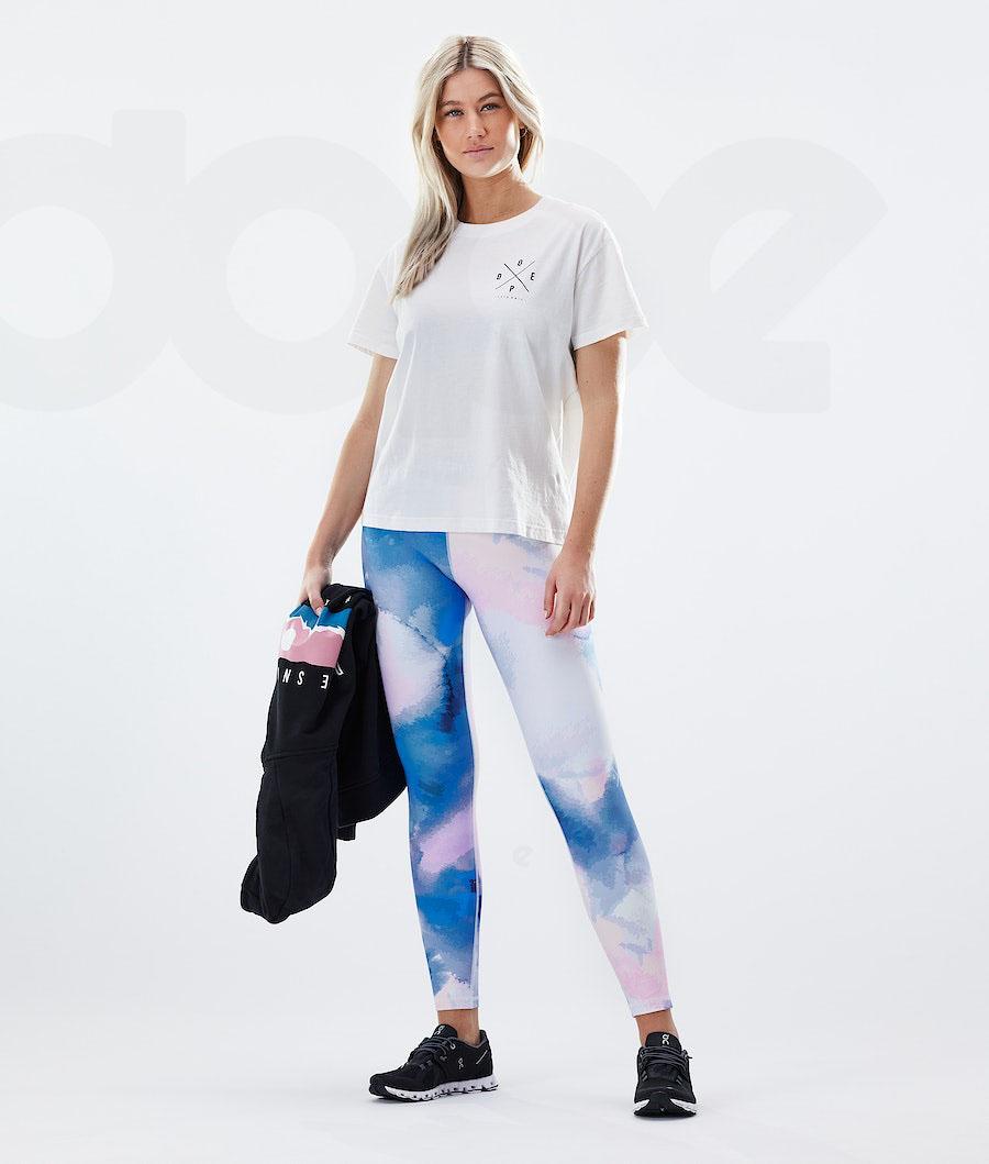Blue Women's Dope Razor Leggings | NZ_D1892