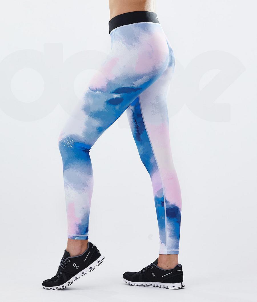 Blue Women\'s Dope Razor Leggings | NZ_D1892