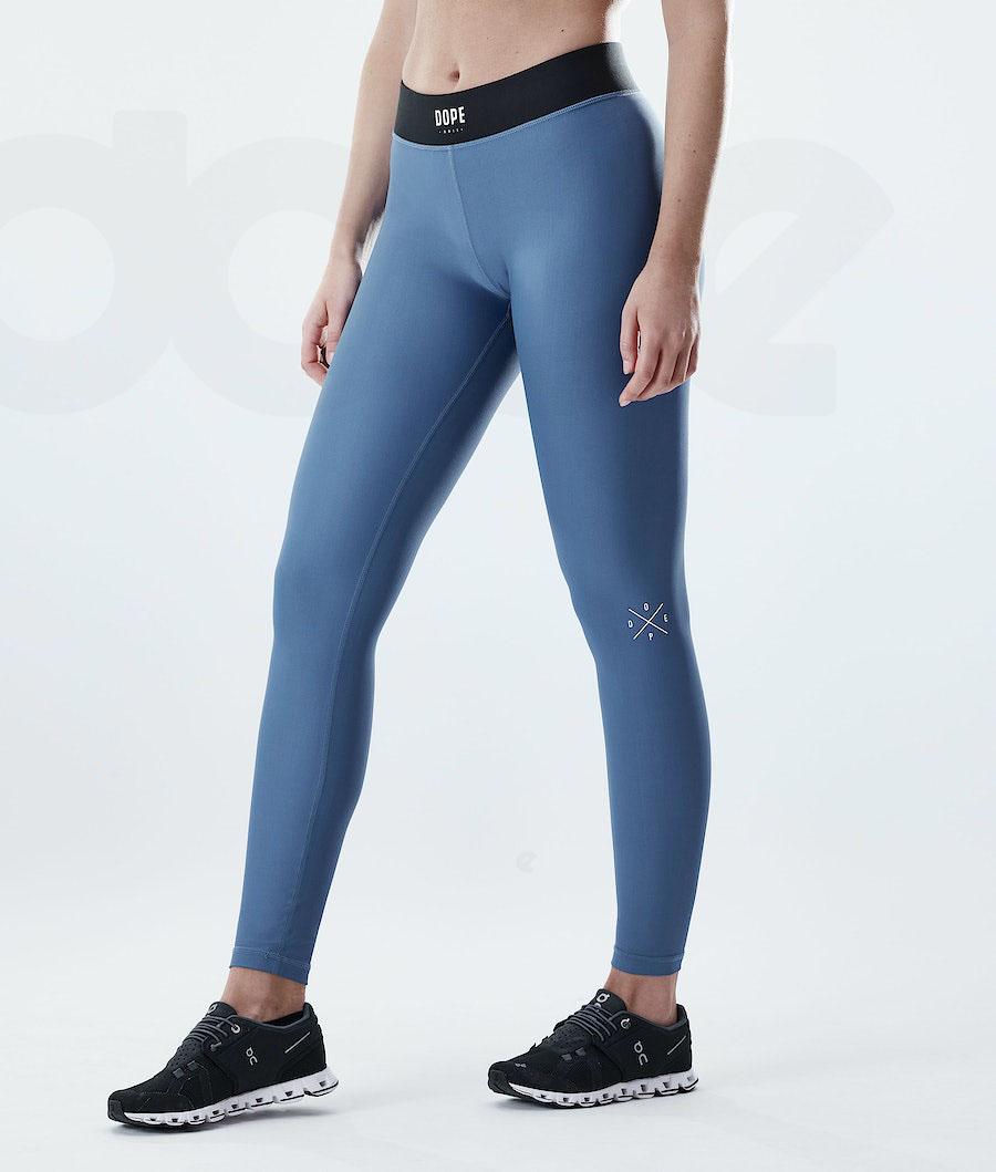 Blue Women's Dope Razor Leggings | NZ_D2244