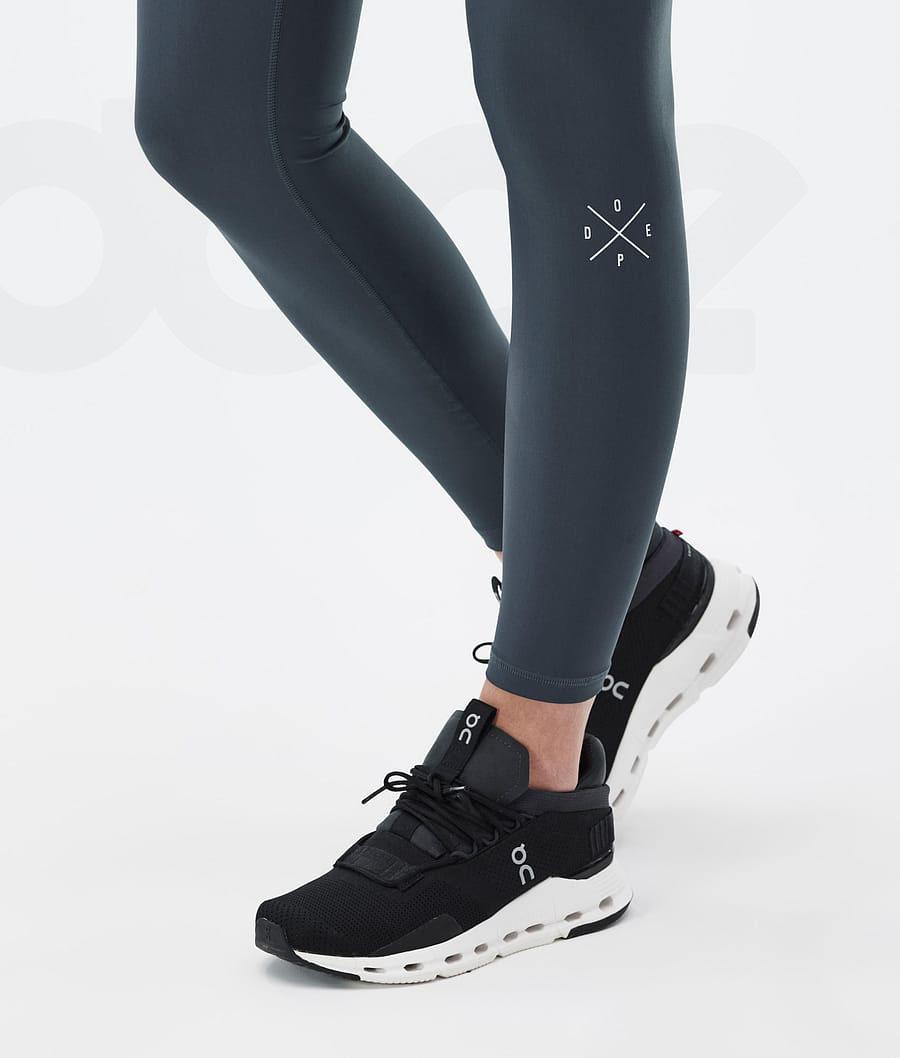 Blue Women's Dope Razor Leggings | NZ_D2483