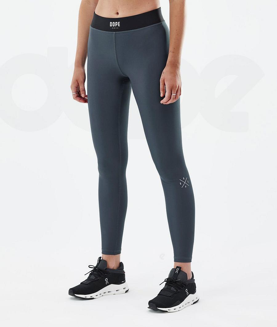 Blue Women\'s Dope Razor Leggings | NZ_D2483