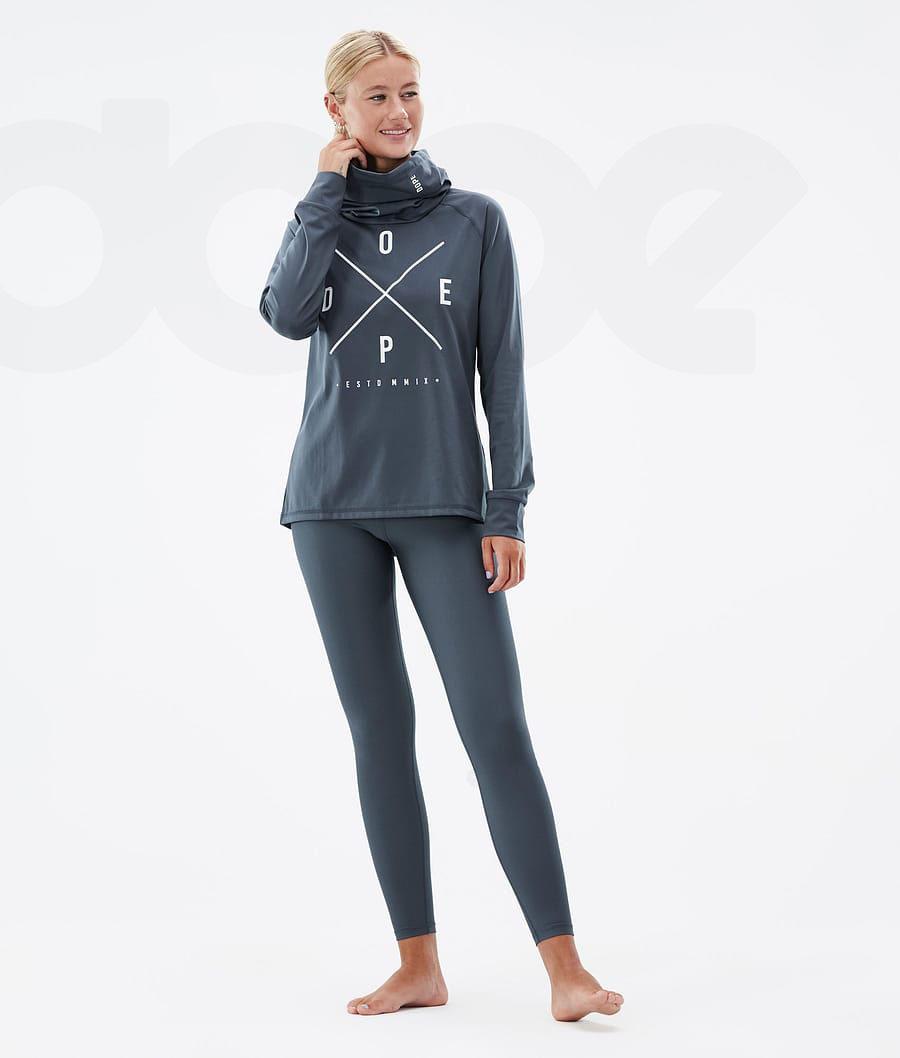 Blue Women's Dope Snuggle W Base Layer Tops | NZ_D1180