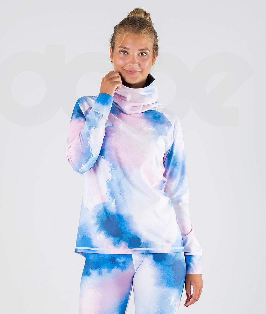 Blue Women\'s Dope Snuggle W Base Layer Tops | NZ_D1908