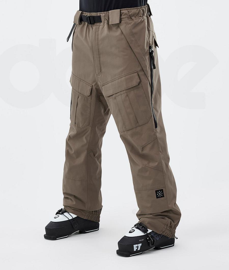 Brown Men\'s Dope Antek Ski Pants | NZ_D2030