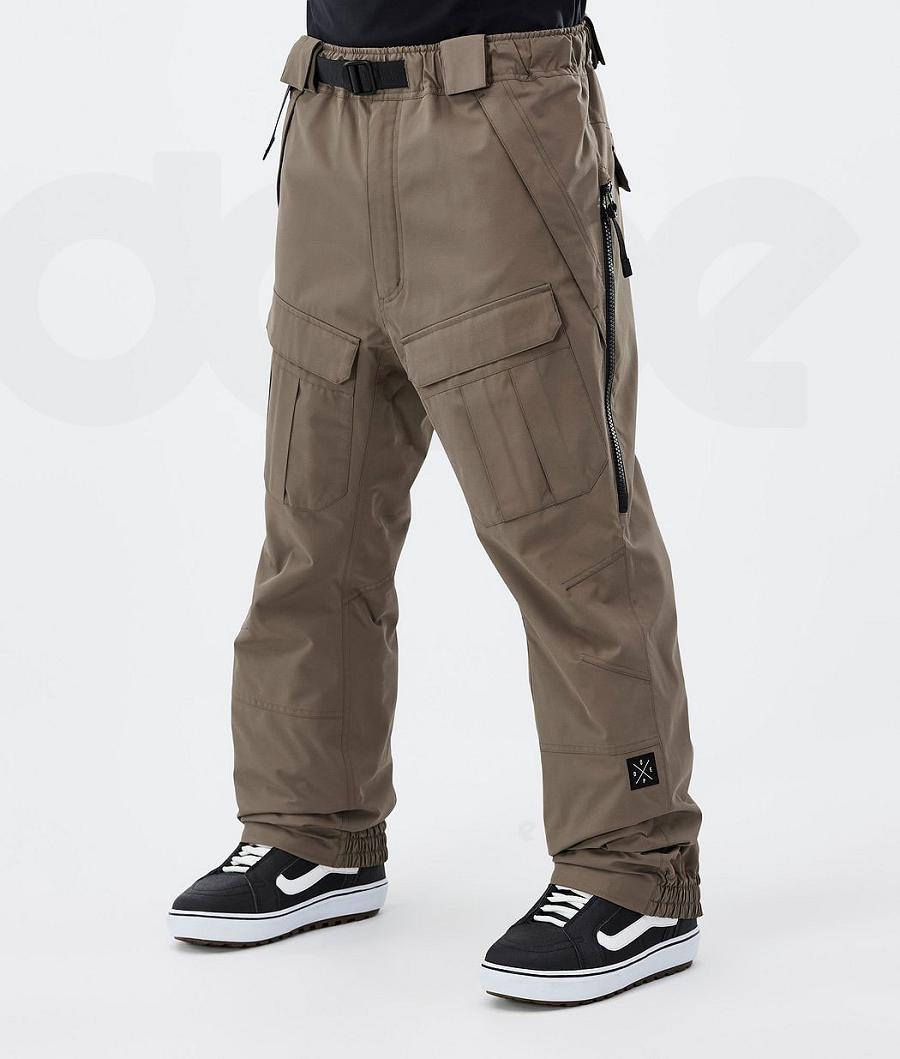 Brown Men\'s Dope Antek Snowboard Pants | NZ_D2408