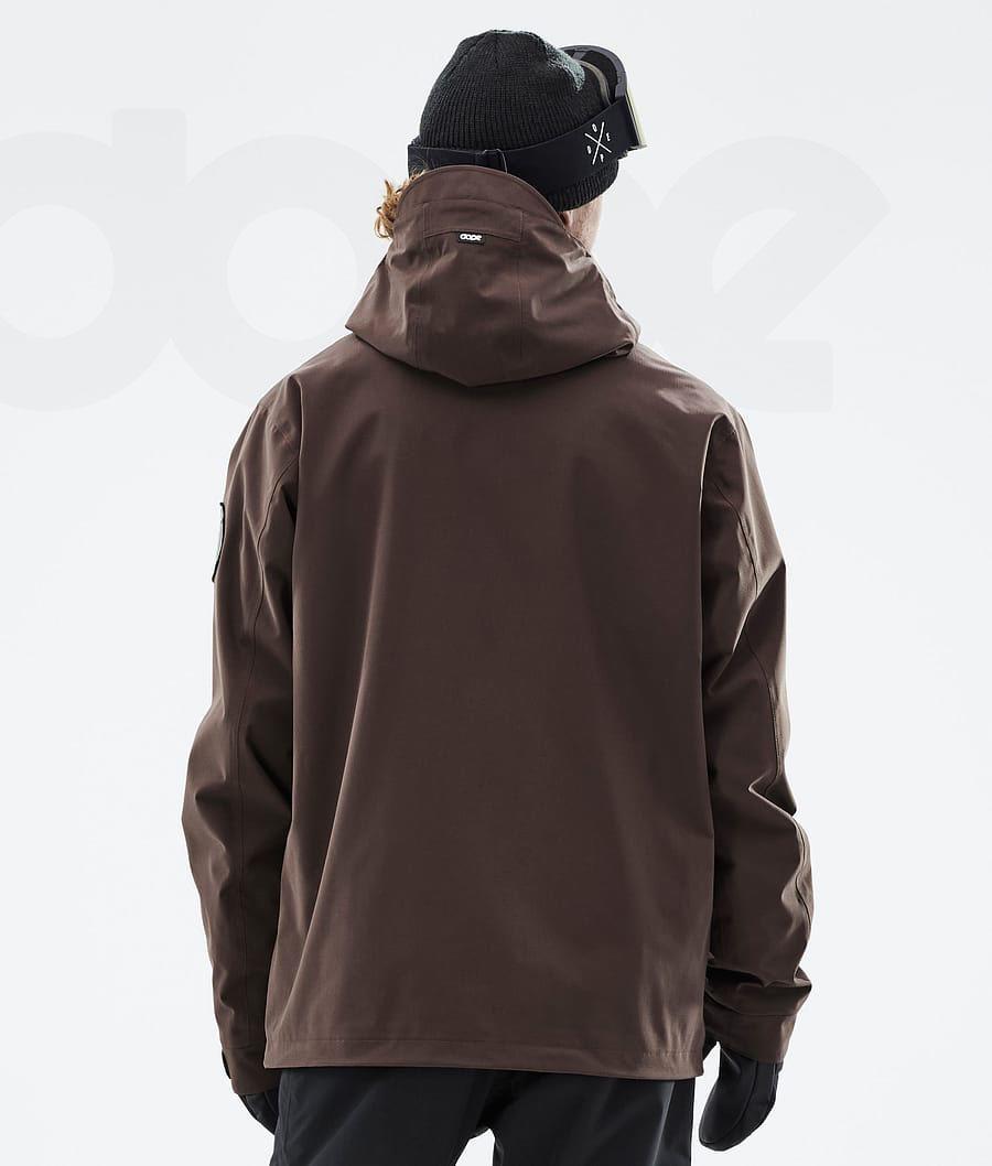 Brown Men's Dope Blizzard Ski Jackets | NZ_D1406