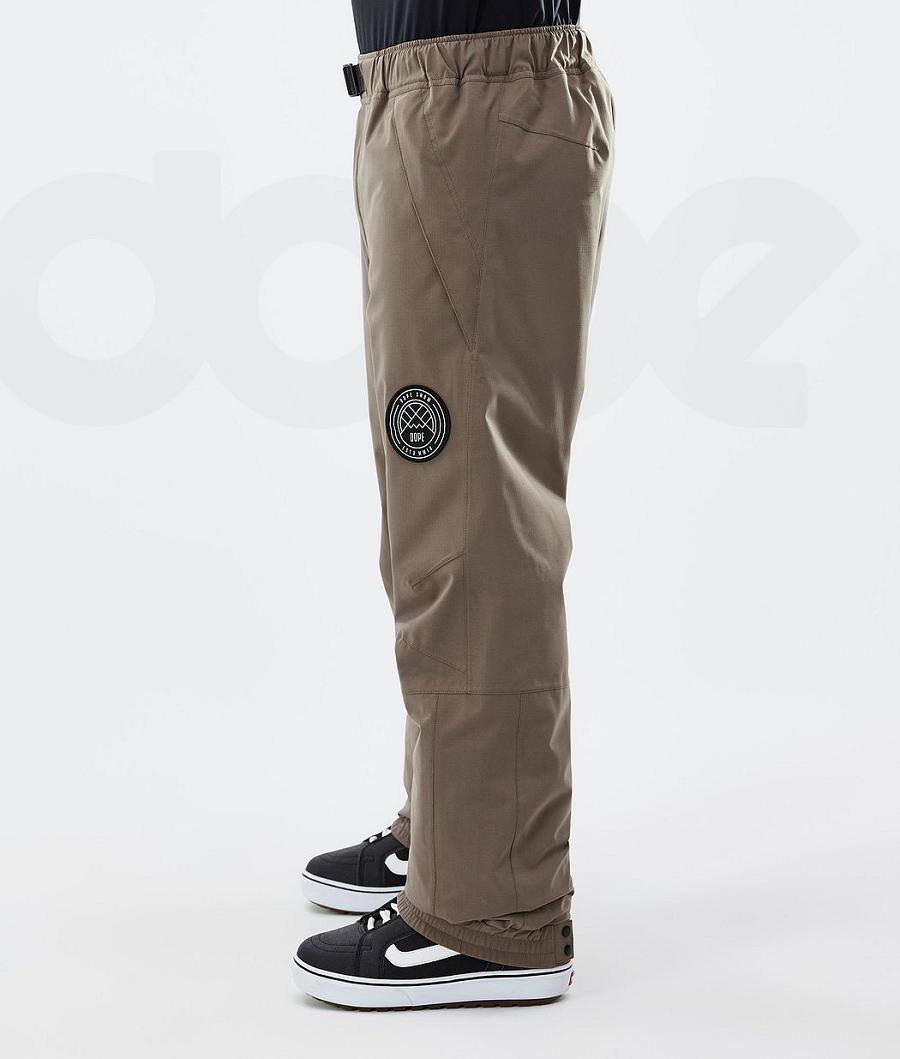 Brown Men's Dope Blizzard Snowboard Pants | NZ_D1963