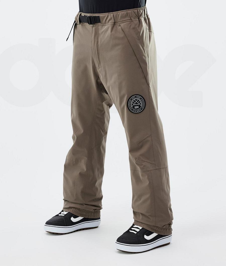 Brown Men\'s Dope Blizzard Snowboard Pants | NZ_D1963