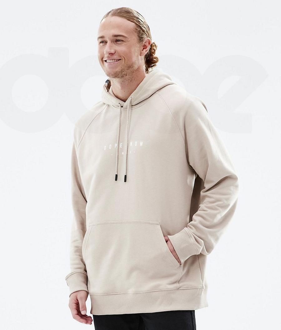 Brown Men's Dope Common Hoodies | NZ_D1534