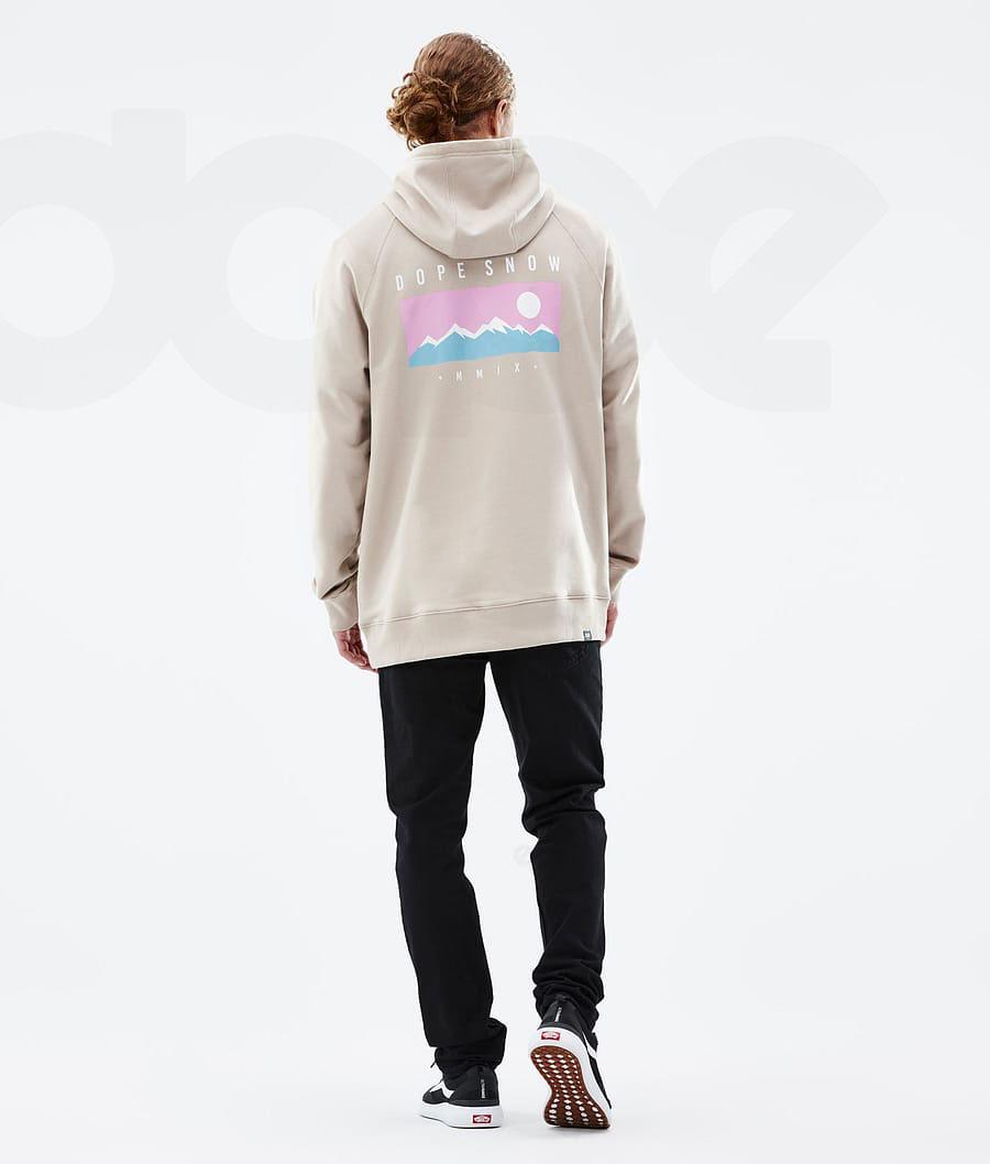 Brown Men's Dope Common Hoodies | NZ_D1534