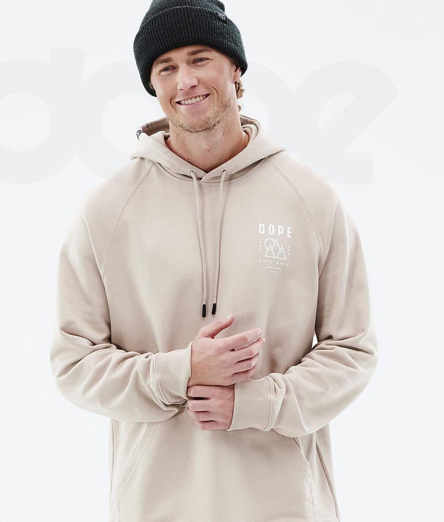 Brown Men's Dope Common Hoodies | NZ_D1655