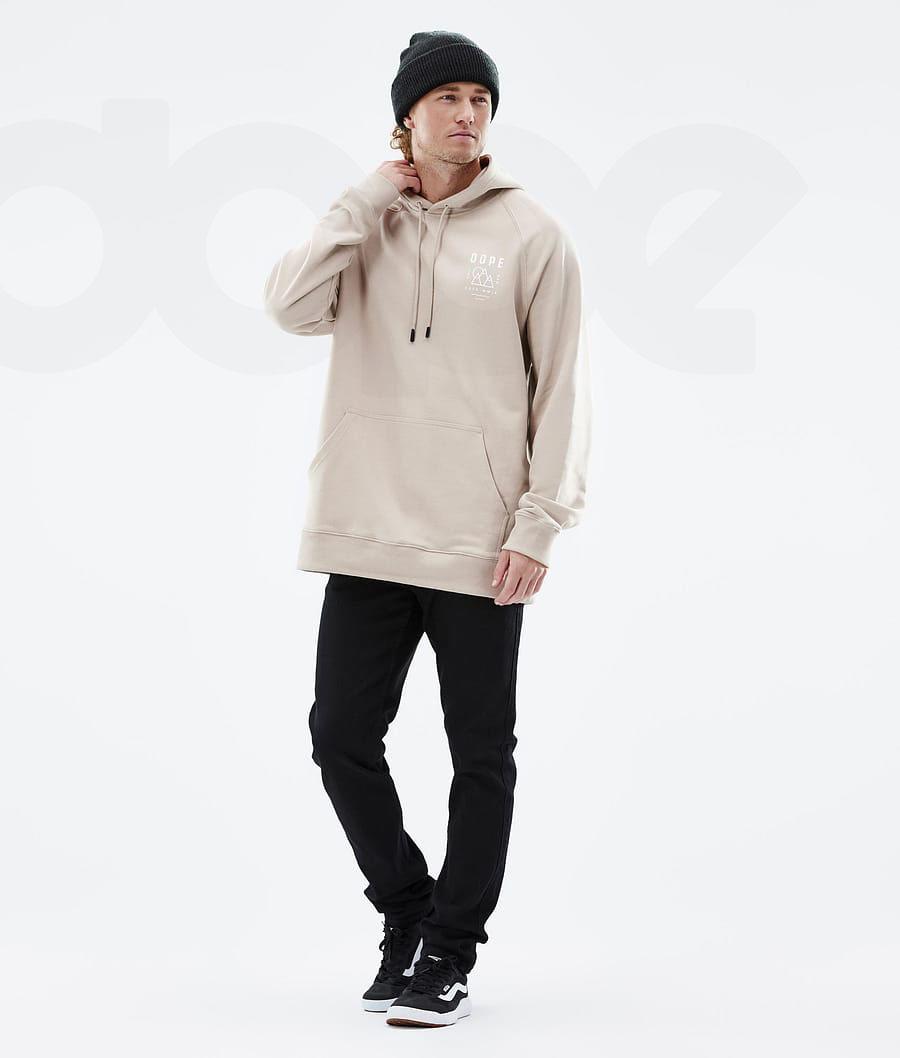 Brown Men's Dope Common Hoodies | NZ_D1655