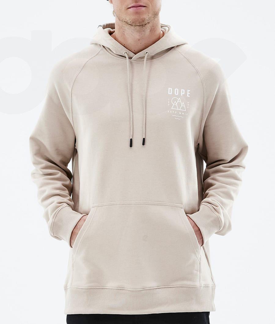 Brown Men's Dope Common Hoodies | NZ_D1655