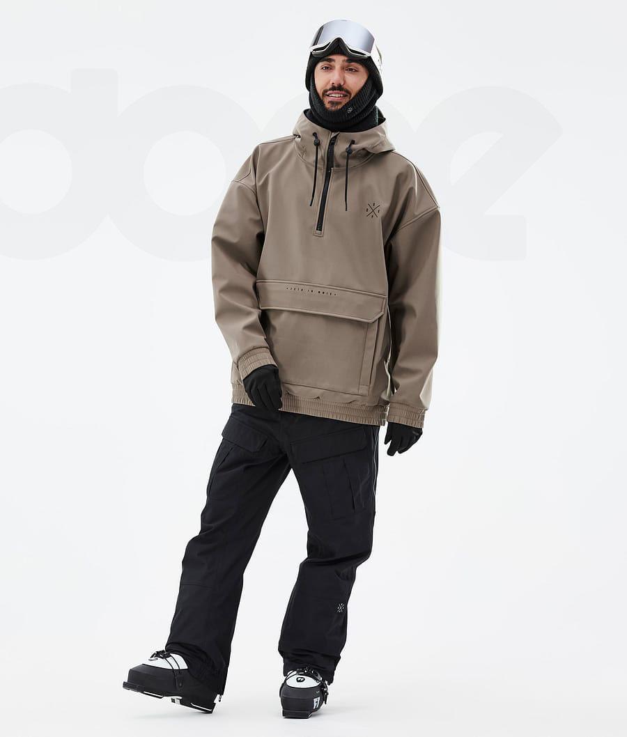 Brown Men's Dope Cyclone Ski Jackets | NZ_D2232