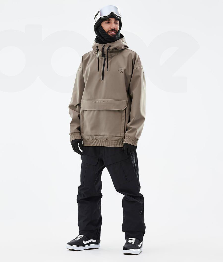 Brown Men's Dope Cyclone Snowboard Jackets | NZ_D1400