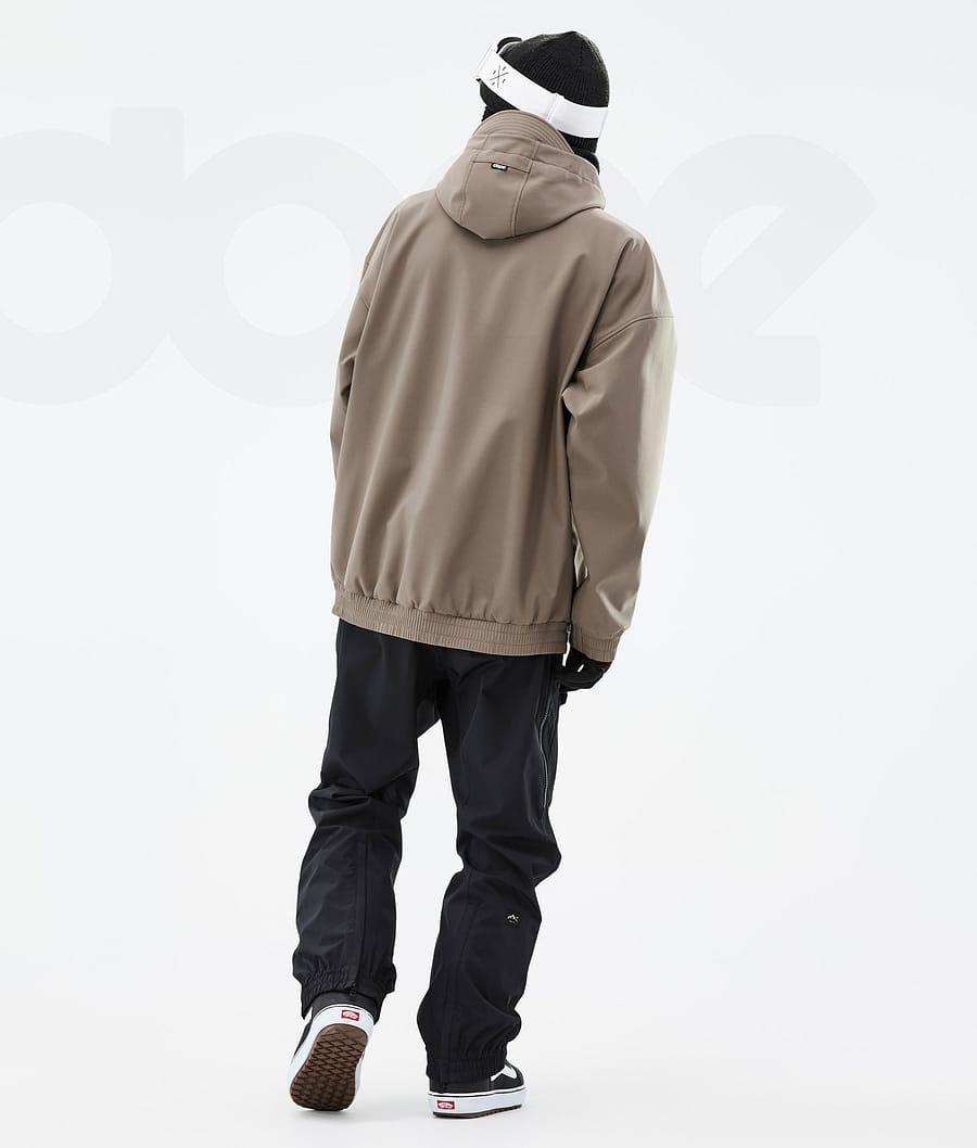 Brown Men's Dope Cyclone Snowboard Jackets | NZ_D1400