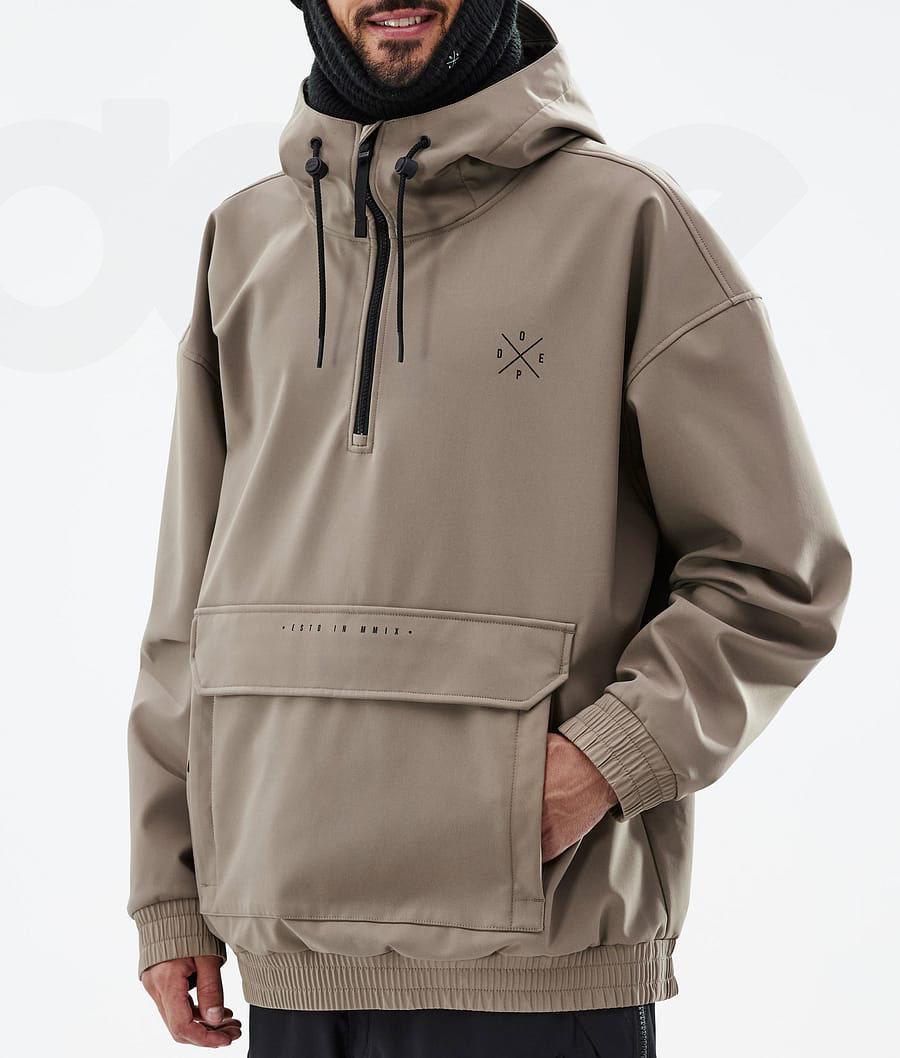 Brown Men's Dope Cyclone Snowboard Jackets | NZ_D1400