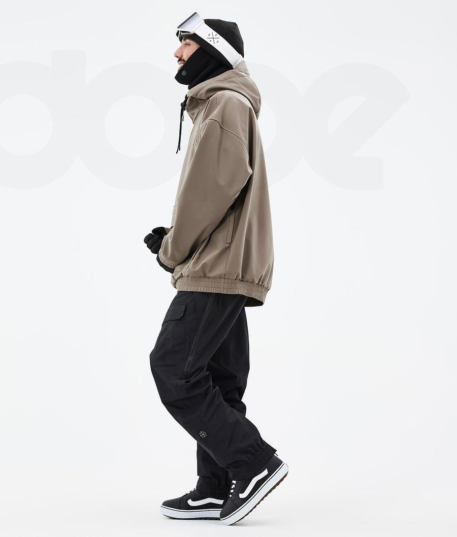 Brown Men's Dope Cyclone Snowboard Jackets | NZ_D1400