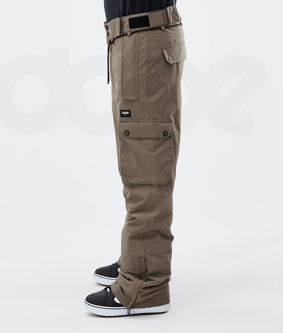 Brown Men's Dope Iconic Snowboard Pants | NZ_D1499